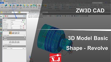 ZW3D คู่มือ สอนการใช้งาน CAD - Basic Shape - Revolve
