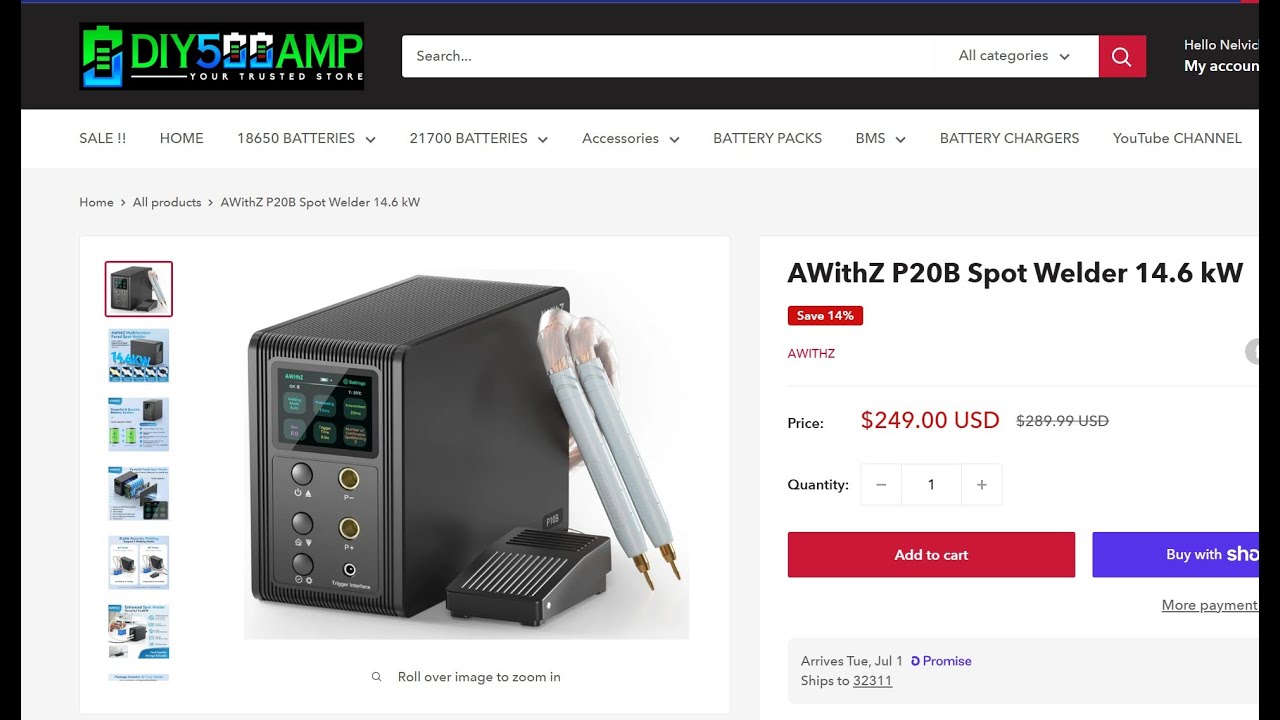 Testing LIVE! the AWithZ P20B 14.6kW Spot Welder and pushing it to