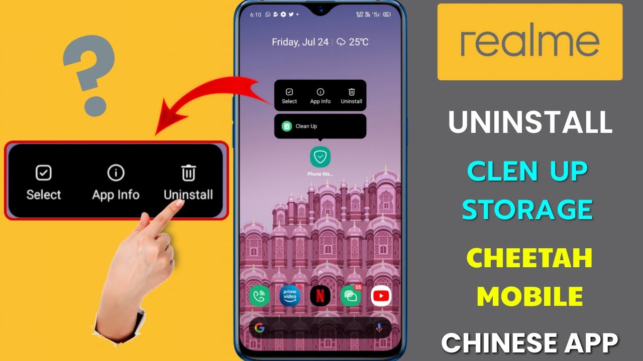 Realme Removing PreInstalled Chinese App Cheetah Clean Master⚡ YouTube