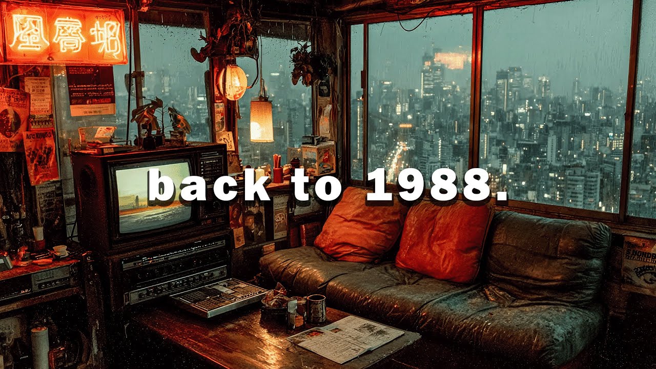 Rainy Neon Apartment 🌧️ | Retro Synth Pop & Japanese City Nostalgia Chill Mix