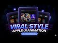 How to Create a Glossy Rounded Apple UI Animation 🍎✨ After Effects Tutorial