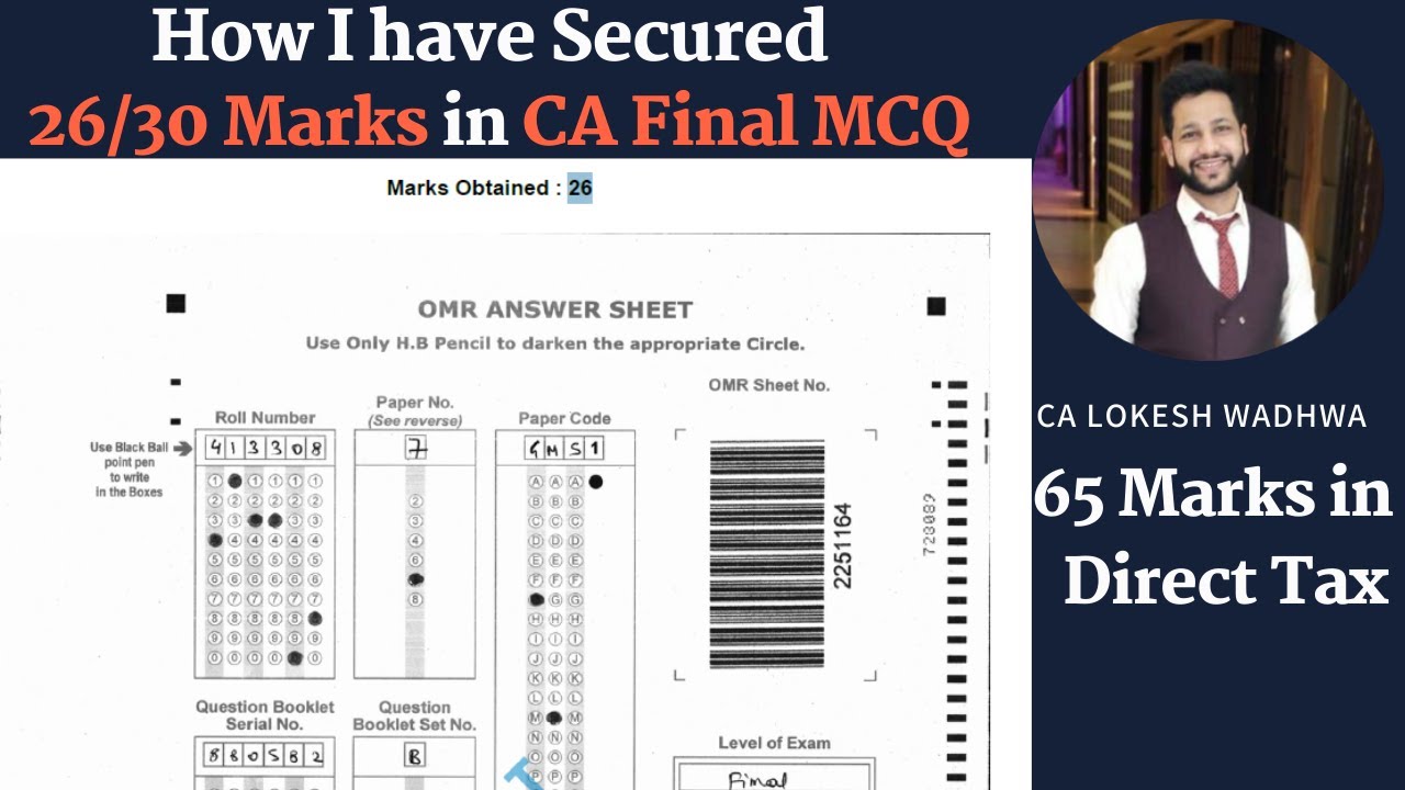 How to Prepare MCQs for CA Final | CA Final DT MCQ | MCQ Question - CA ...