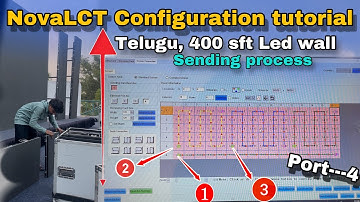 400 sft Led wall 💻Configuration telugu tutorial for beginners l led screen led wall settings