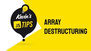 Javascript array destructuring