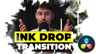 Fastest INK DROP TRANSITION in Davinci Resolve 18