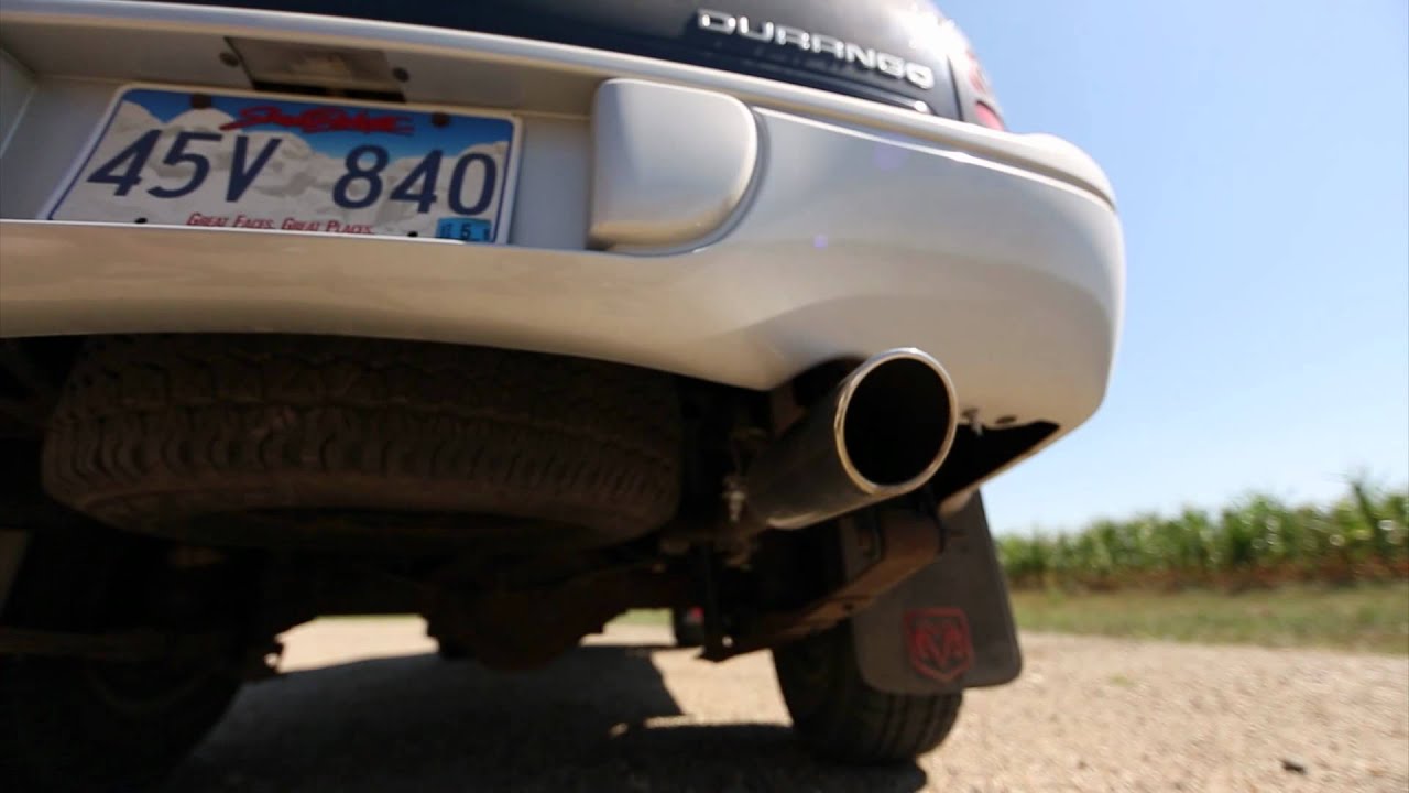 Dodge Durango 4.7l Borla Cat Back - YouTube