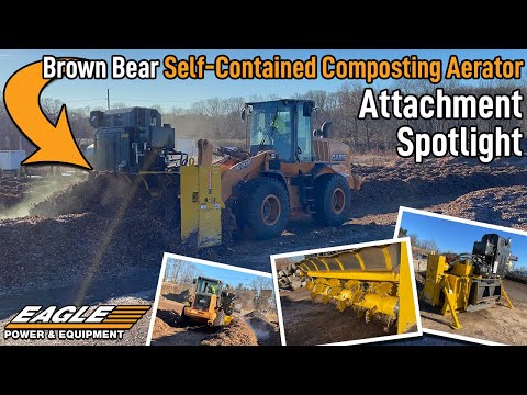 Large Scale Composting With a CASE Wheel Loader | Brown Bear Attachments | Eagle Power & Equipment