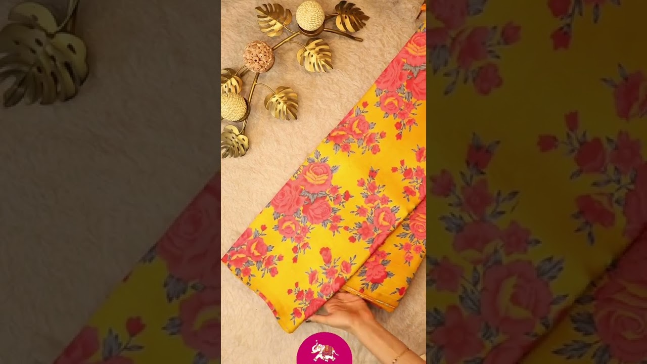 Printed Silk Fabric | Kanchipuram Silk Fabric at ANYA