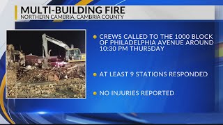 Multi-building fire in Cambria County