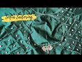 Simple Blouse Back Neck Design for Beginners