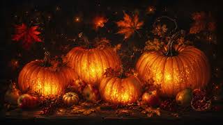 Glowing Autumn Pumpkins 4K TV Frame Art | Cozy Fall Harvest Ambience for Smart TV screenshot 4
