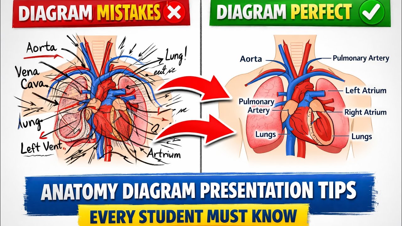 How to Present Anatomy Diagrams to Score Maximum Marks | Exam Tips