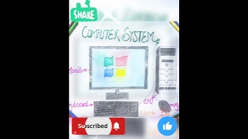 Computer System Easy Drawing Chart Class 1 #shorts #computersystem