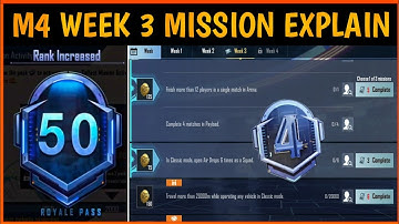 C1S2 M4 Week 3 Royal Pass Mission Explain | Week3 Mission