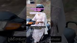 two wheeler driving school for women 🛵 #ladytutor ##scootytraining #motivation #hyd #shorts #viral