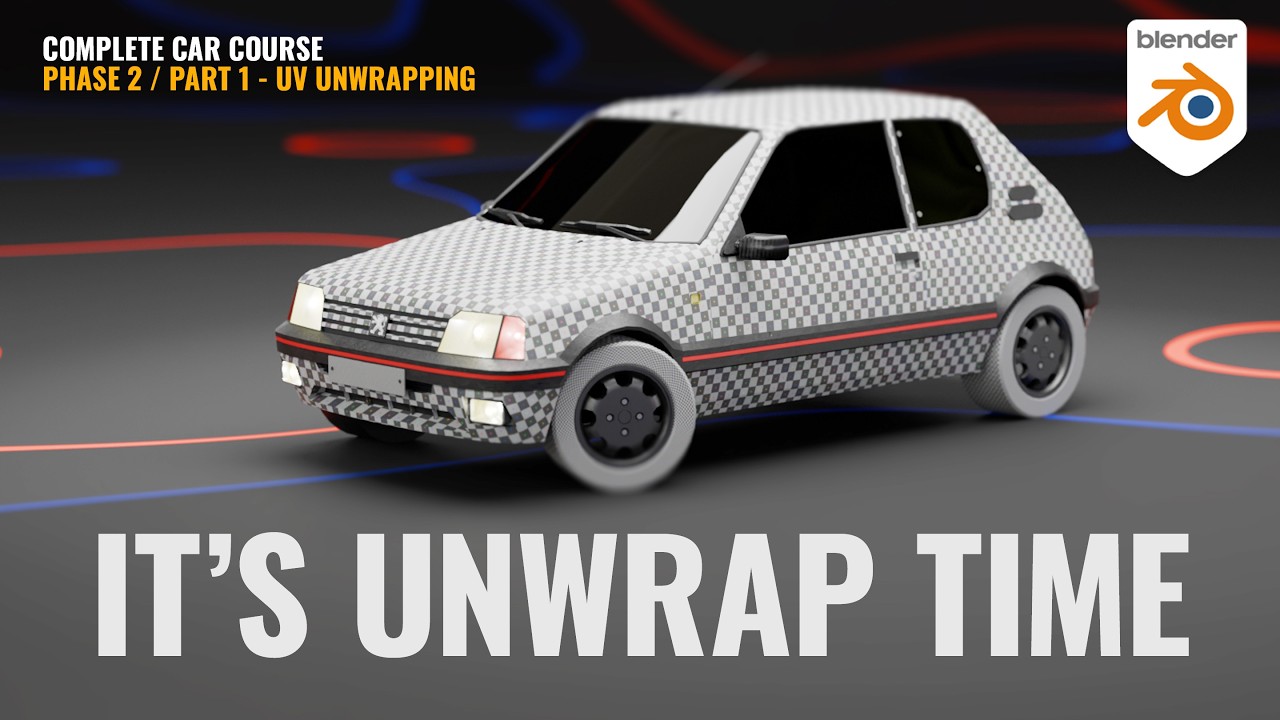 Complete Low Poly Car Tutorial – Phase 2 Begins – UV Unwrap Your Car ...