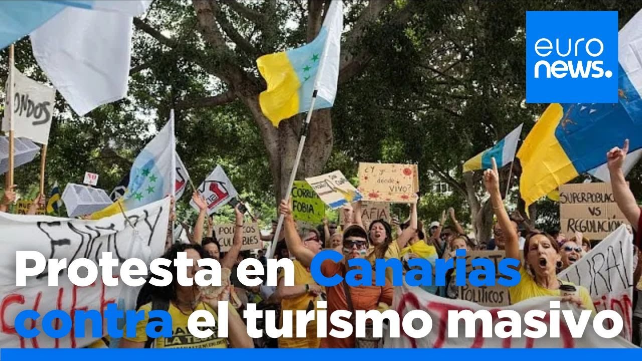 Miles de manifestantes claman en Canarias contra los impactos negativos ...