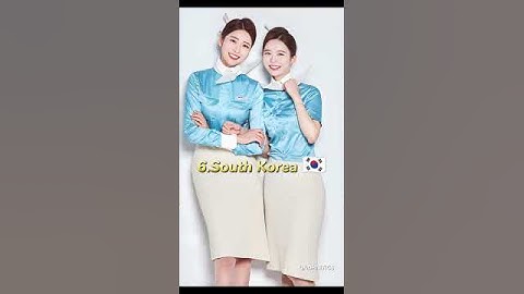 Top 10 Beautiful ❤️ Air Hostess Uniform 🥋 #shorts