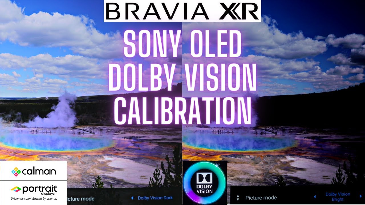 Sony A90J A80J OLED Dolby Vision White Point And Calibration Dolby Dark vs Dolby Bright YouTube