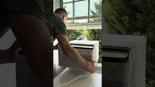 How to install U-shaped window unit #handyman #diy #hvac