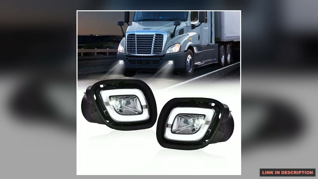 1 Pair Led Fog Lights Lamp White LhRh Fit for 20082017 Freightliner Cascadia Waterproof Snowproof