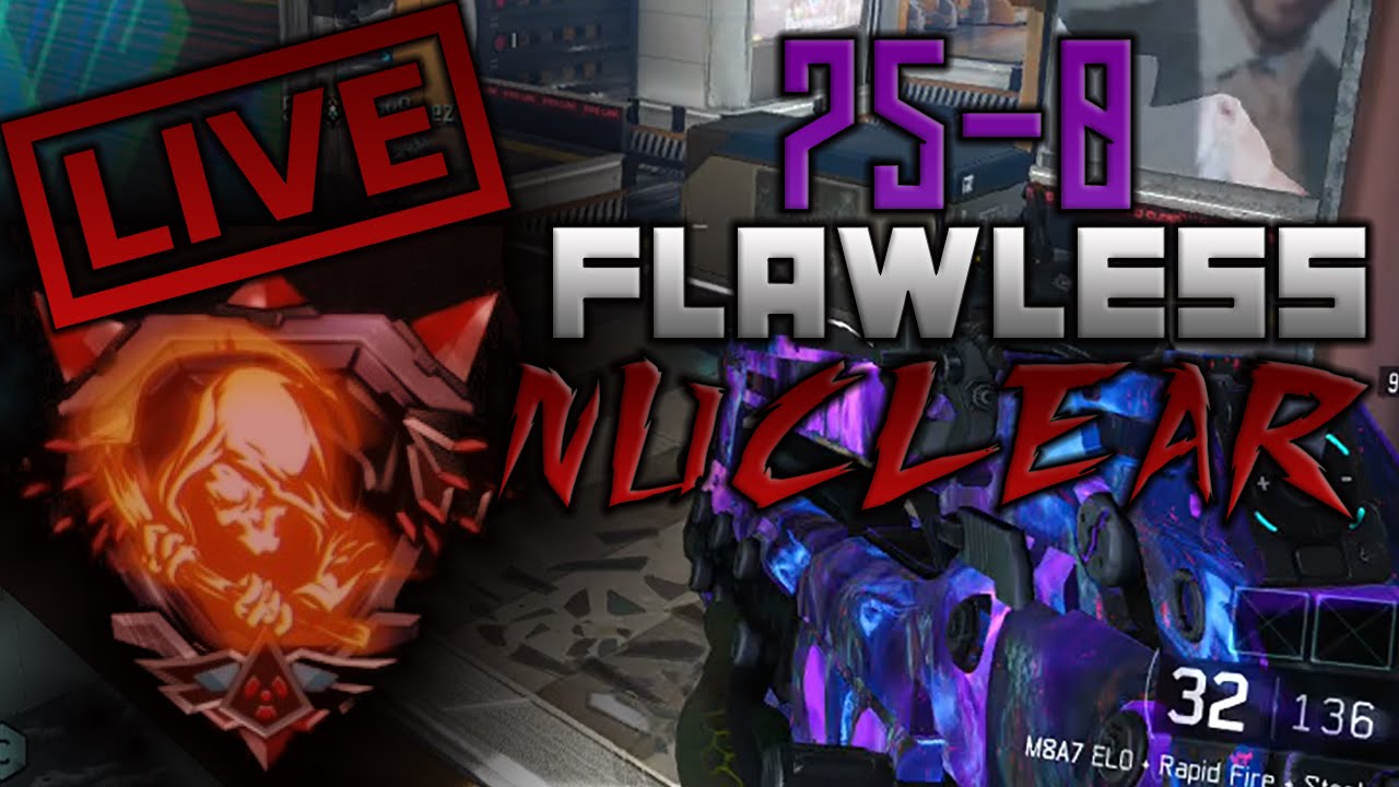 75-0 FLAWLESS NUCLEAR GAMEPLAY! - Black Ops 3 100 Sub Video! - M8 NUCLEAR