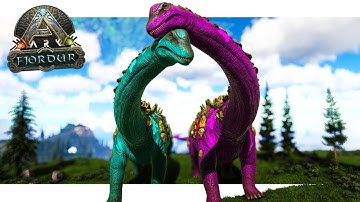 I Tamed a BREEDING PAIR of TITANOSAURS - ARK Fjordur: Monarky S2 EP59