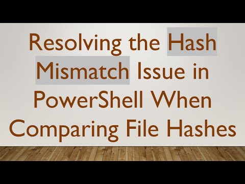 Resolving the Hash Mismatch Issue in PowerShell When Comparing File Hashes