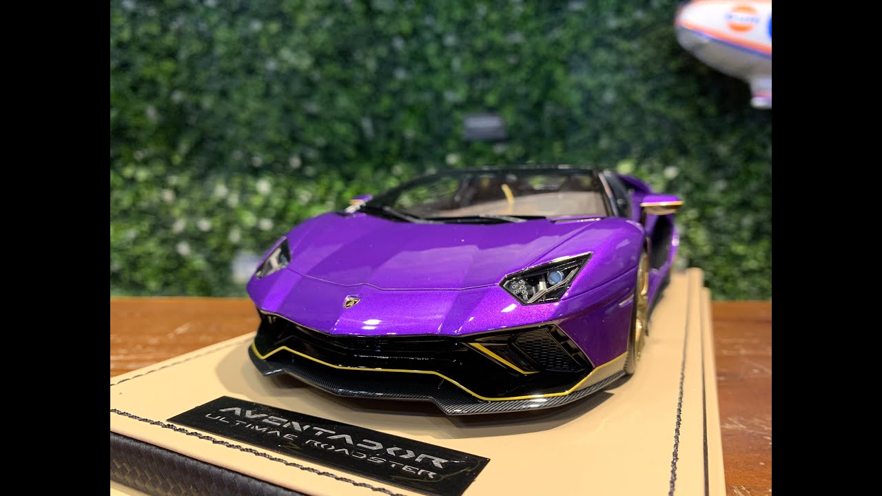 1/18 MR Lamborghini Aventador Ultimae Roadster Viola LAMBO051B