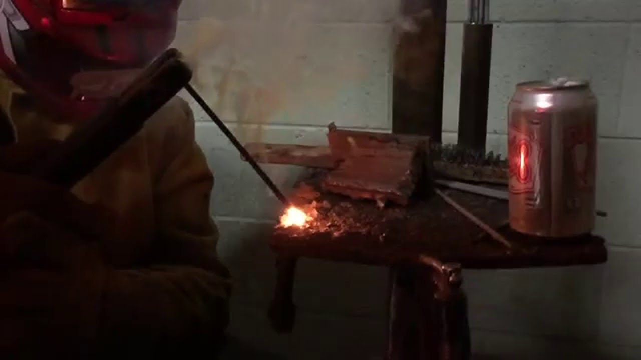 Slow motion welding rod explosion YouTube