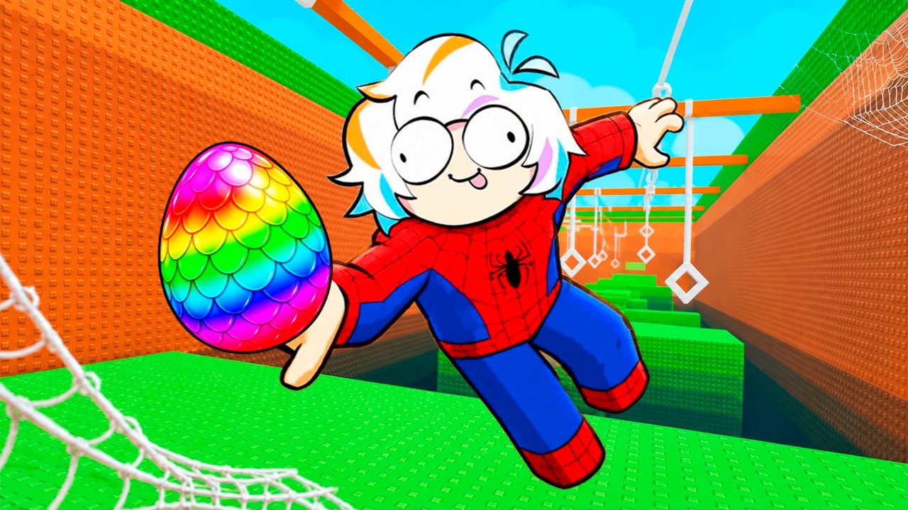 ROBA UN HUEVO PERO SOY SPIDERMAN COMPLETO (STEAL AN EGG ROBLOX)