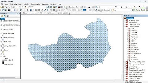 How to Create a Fishnet Grid and Add Center Point Values Using DEM Data | ArcGis