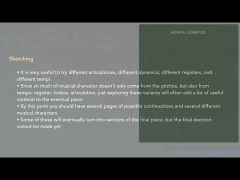 Musical Composition Craft and Art # 51