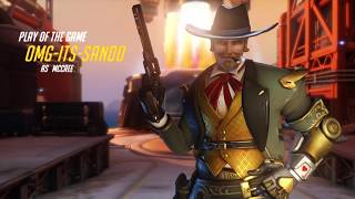 Quintuple kill with McCree Ult - Overwatch