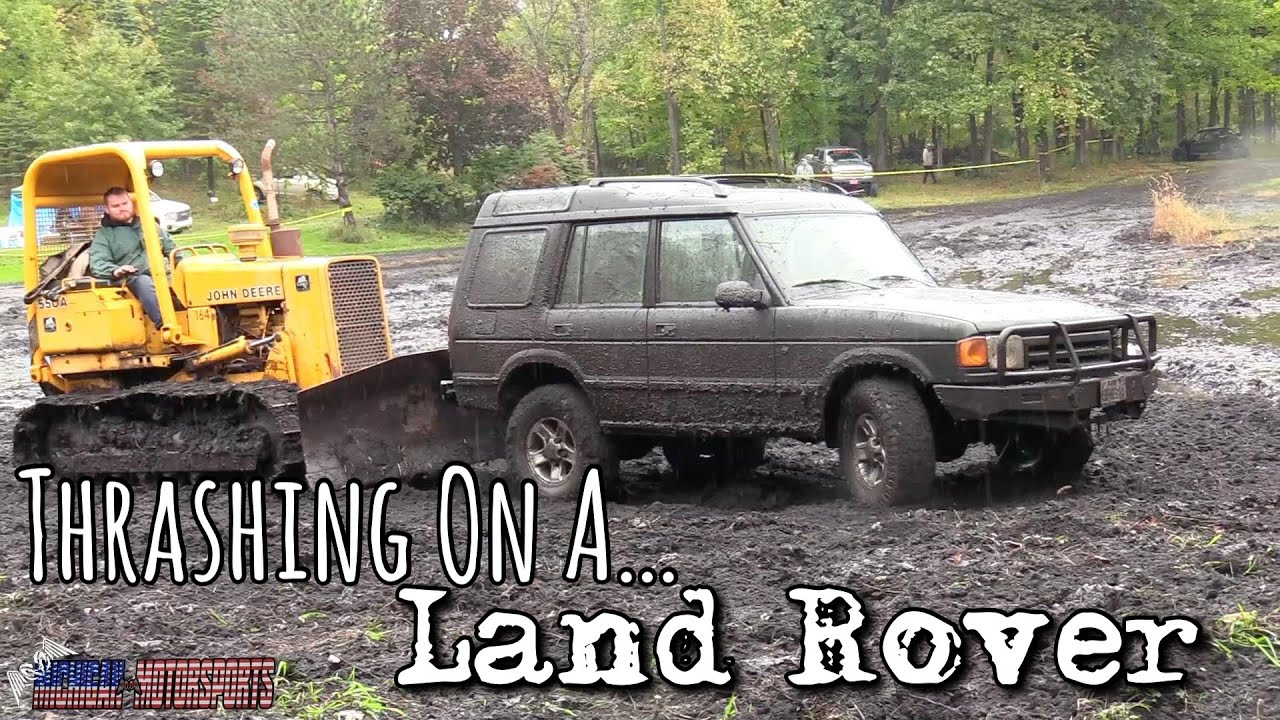 Thrashing On A Land Rover - KBM Mud Bog - YouTube