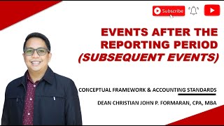 FAR. Events After the Reporting Period (Ref: Valix, Millan, Asuncion, Ngina & Escala)