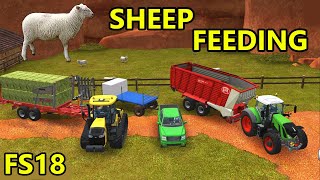 Farming Simulator 18 : SHEEP FEEDING !!! screenshot 5