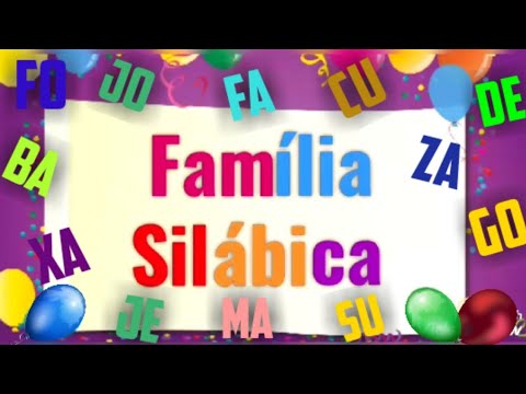 Família Silábica (B a Z) - Alfabetização Infantil- Video Educativo