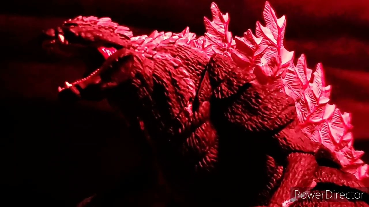 godzilla ultima deep roar/ red lighting test.