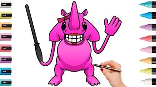 How To Draw Happy Freya Garten Of Banban 4