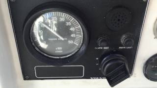 Starting the engine at the control panel