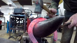 Forging a clip with bob punch