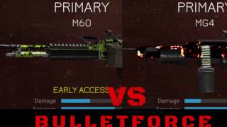 BulletForce- MG4 vs M60 Gameplay Comparison