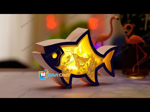 How To Make Fish ShadowBox - Fish Lightbox SVG for Cricut Project