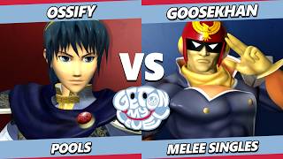 GOML 2026 - Ossify (Marth) Vs. Goosekhan (Captain Falcon) Smash Melee - SSBM