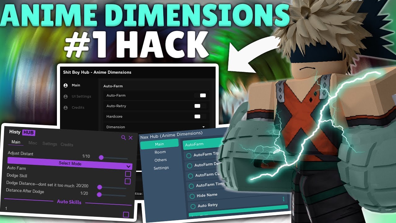 UPDATE] Roblox Anime Dimensions Script Hack GUI : Auto Farm, Max Stats,  Infinite Points/Gems & More 