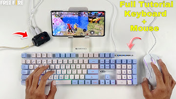How to play Free Fire on mobile phone like PC (computer) using keyboard and mouse, full setup tut...