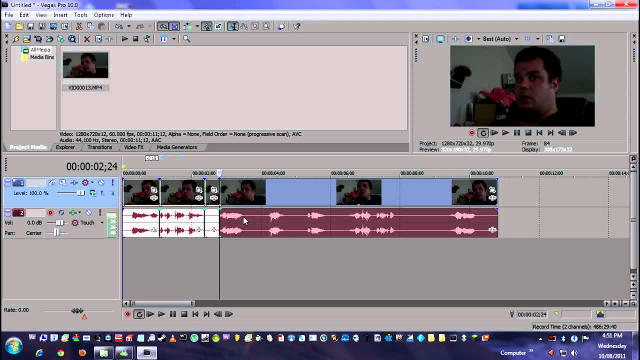 Sony Vegas Pro 10 Tutorial Jump Cut YouTube