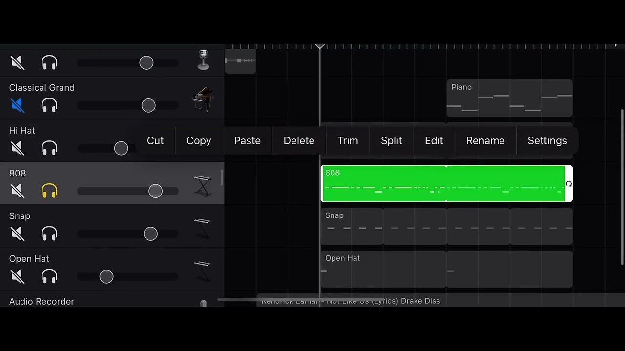 kendrick lamar - not like us (instrumental remake) [garageband ios]