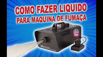 Como fazer líquido para máquina de fumaça sem glicerina?